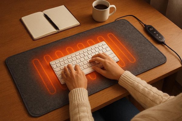 30 Heated Desk Pad With Adjustable Temperature For Winter Warmth And Comfortable Cold Weather Work